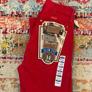 Vintage red Wrangler jeans